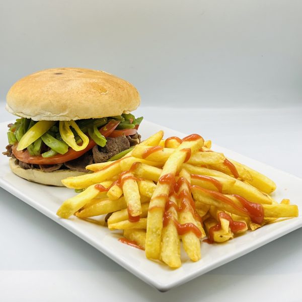 Sandwich Chacarero con Papas y Bebida